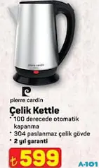 PİERRE CARDİN ÇELİK KETTLE SU ISITICI